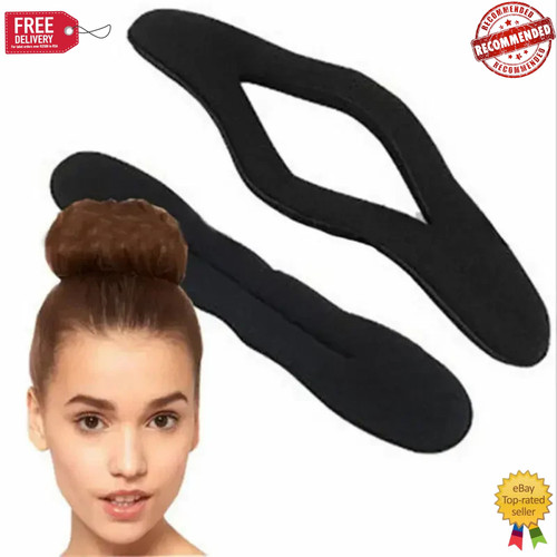 Black hair bun maker magic - black,