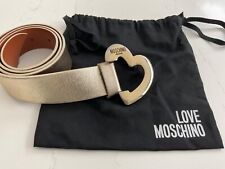 WOMENS MOSCHINO GOLD LEATHER