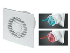 Bathroom Extractor Fan 100mm with Non Return Valve / Timer Pull Cord Humidistat