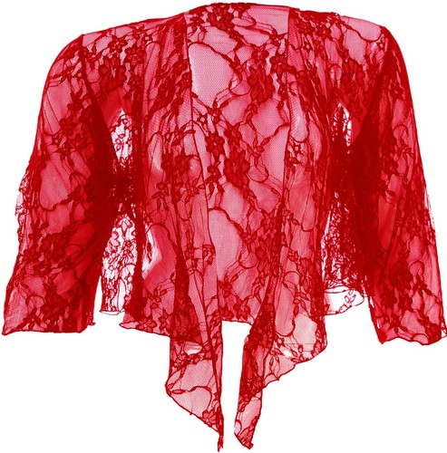 Red lace sleeve - 3/4,