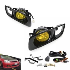 Yellow Fog Light Lamps Complete Kit For 99-00 HONDA CIVIC EJ EK EM Facelift