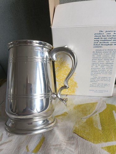 Pewter tankard boxed new - boxed.,