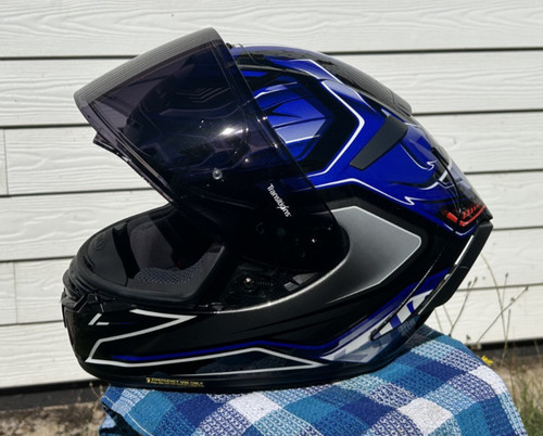 Shoei spirit helmet blue - shoei, x