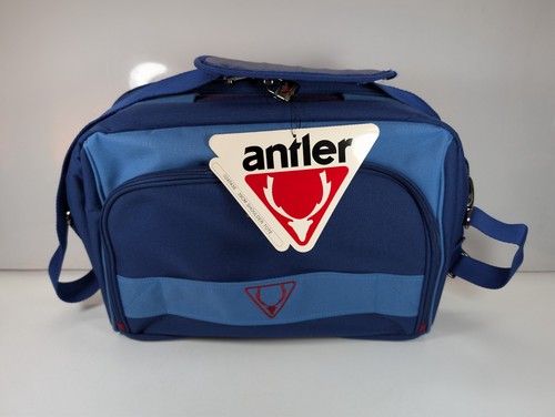 Vintage antler flight bag blue - vintage,