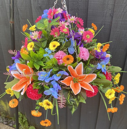 Inch rattan hanging baskets - 12,