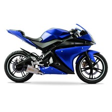 Painted Complete Fairing 21 Piece Set for Yamaha YZF-R125 08-13 Blue/Black