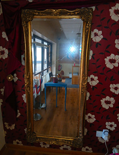 Large ornate gold - large, framed