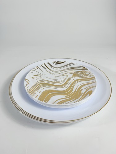 20pc luxury white - luxury, gold