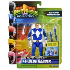 Mighty Morphin Power Rangers BLUE RANGER  Auto-Morphin Action Figure