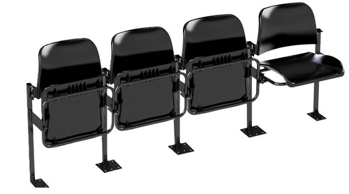 Row stadium tip up - 4, seats