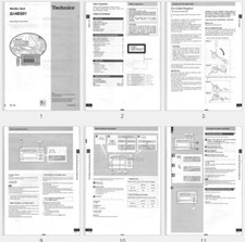 Technics SJ-HD501 Minidisc Deck Operating Instructions - User Manual via email