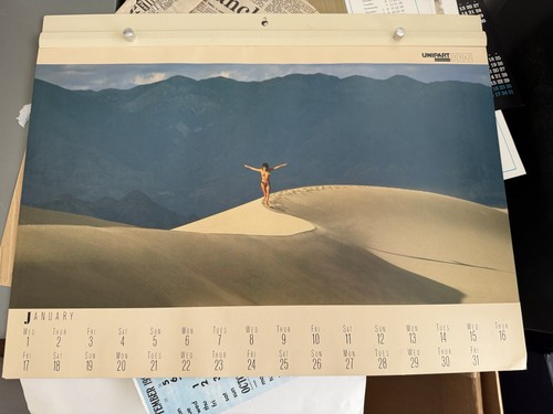 Unipart calendar 1986 vintage - 1986,