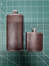 Vintage Hip Flasks Leather