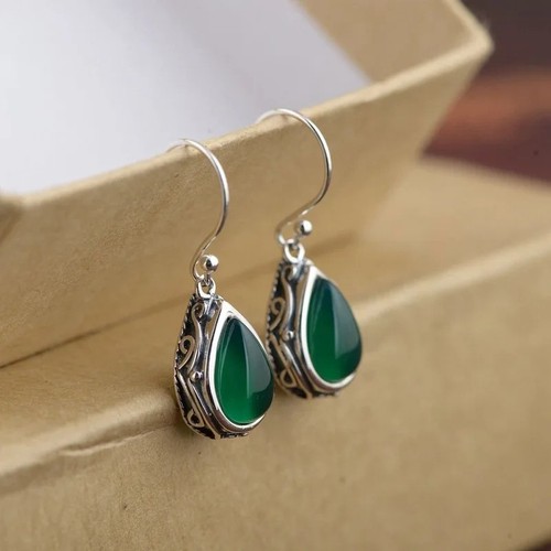 Vintage boho turquoise dangle - turquoise,