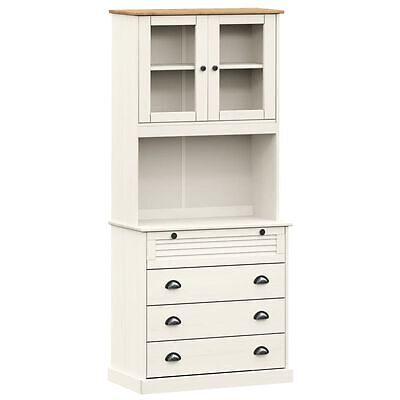 Kitchen larder cabinet white - kitchen,