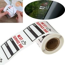 100 X Next Service Due Stickers Car Van Truck Garage Oil Change Reminder 2*2inch