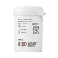 Potassium Carbonate Anhydrous 99% ACS - Food Grade 100gm *Free P&P*