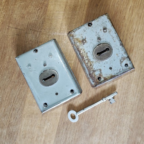 Two vintage deadlock door lock - deadlock,