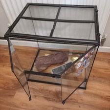 Exo Terra Glass Terrarium Tall Snake Reptile Enclosure Vivarium 60×60×45cm