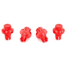 20 x Red Plastic Wheels Rivets Nuts Rim Lip Replacement Alloys BBS Rep