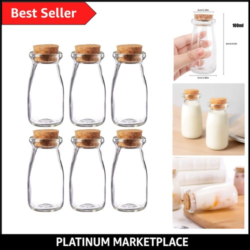 100ml mini glass jars - glass, with