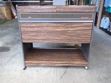 Working vintage Ekco Hostess Royal Trolley HO31 with 4 Glasbake trays & lids