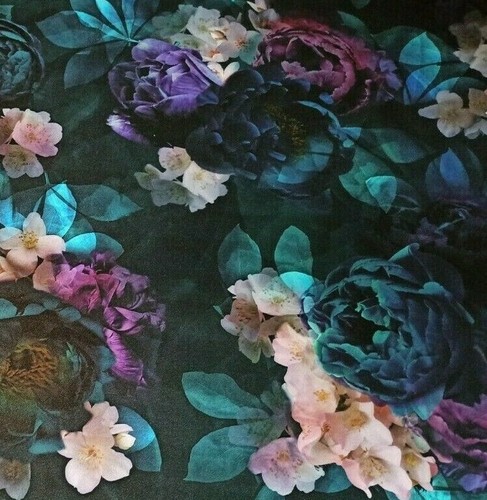 Printed velour velvet