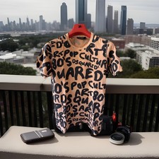 D squared T Shirt. Hommage to Keith Haring.Rare Size L RRP £300+