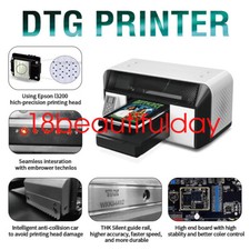 DTG 2 in 1 Printer A3 Direct to Garment Inkjet T Shirt Printing Machine400*500mm