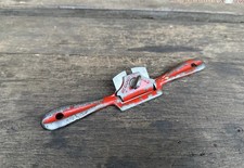 Vintage Record No A63 Curved Sole Spokeshave Plane Woodworking Old Tool