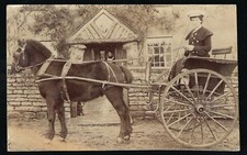 Wincanton posted. Lady, Horse & Trap.