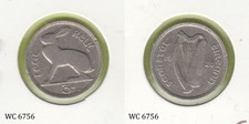 Ireland 3d Three Pence 1928 Coin