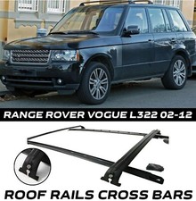 FOR RANGE ROVER VOGUE L322 02-12 BLACK ROOF RAIL RAILS RACK CROSS BARS OEM STYLE