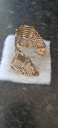 Vintage 9ct gold bar - bar, gate