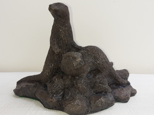 Cold cast bronze double - cold,