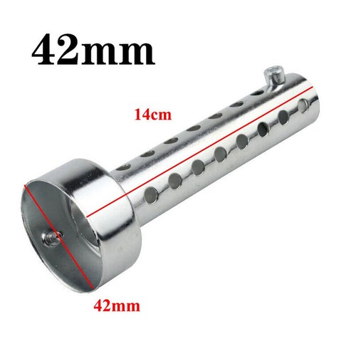 42mm silver motorcycle exhaust - motorcycle,