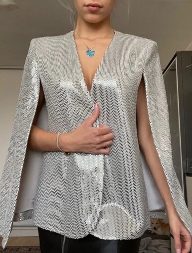 Zara sequin silver embellished - zara,