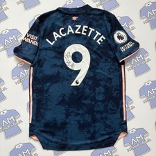 Match Worn Issued Signed Alexandre Lacazette Arsenal FC 2020/2021 Third Shirt