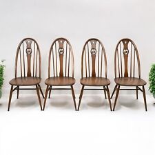 4 Ercol Windsor Swan Bow Back Dining Chairs Golden Dawn #876 FREE UK Delivery