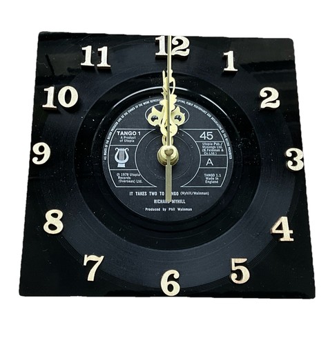 Vinyl record wall clock - vinyl,