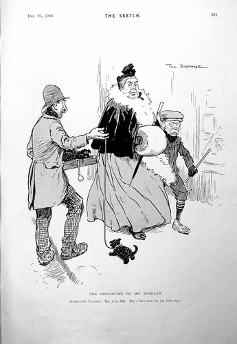 Antique old print tom - old,