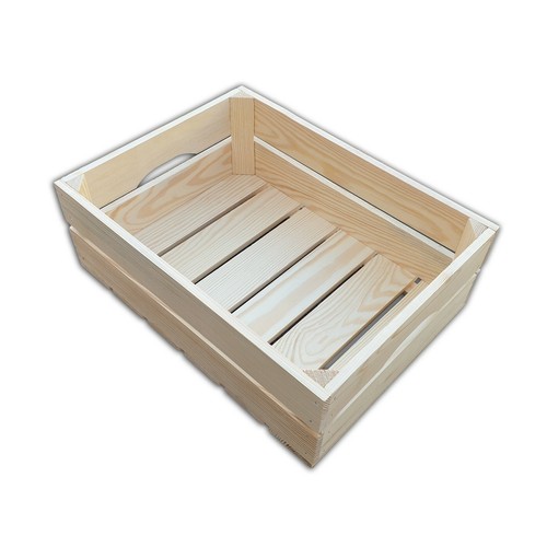 Wooden large crate 40x30x14cm - large,