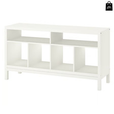 IKEA KALLAX TV Bench White Storage Unit with Underframe Modern Media Console