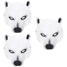 Costume Mask Decor Interesting Animal Polar Bear Mask Interesting Costume Prop