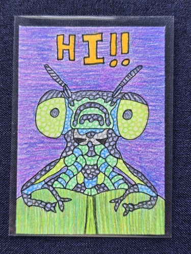 Aceo dragonfly 2 - "hi!",