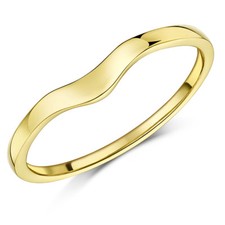 Ladies 9ct Yellow Gold Curved