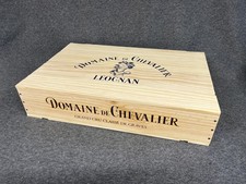 Wooden Wine Box Crate with lid - Shallow 6 Bottle Size