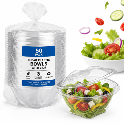 Clear reuseable party - 50,
