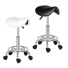 Saddle Salon Stool Beauty Haircut Manicure Spa Swivel Gaslift Seat Bar Chair