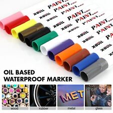 12Pcs Waterproof Permanent Paint Marker Pen For Car Tyre Tire Tread Rubber Metal